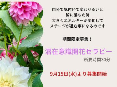 「潜在意識 開花セラピー」キネシオロジーと潜在意識と音叉で繋ぐ!期間限定にて募集開始! 旭川ライフデザインNami